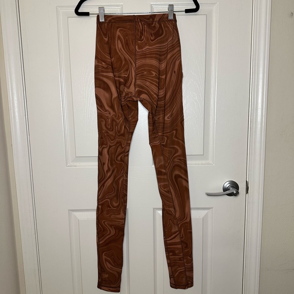 House of CB Violet Swirl mesh leggings - size XS
